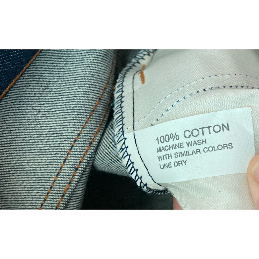 Sears Genuine Roebucks Raw Denim Jeans Made in USA 34x31 New Old Stock 49101 VTG - Picture 3 of 8